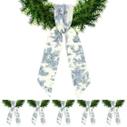 Xunyee 6 Pcs Wreath Sash For Front Door Blue And White Embroi... New. Price: $21.86.