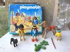 Vintage Playmobil 3396 Western Native Indian American Family W/ Box Incomplete Used. Price: $19.99.