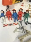 Vintage Lot Of Playmobil Construction Figures, Pipes, Wheelbarrow, Ladders,tools Used. Price: $10.00.