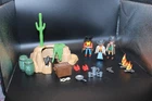 Playmobil Western Set 5250 Cowboy Outlaws Campfire Hideout 2012, No Box Used. Price: $40.00.