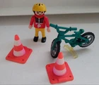 Playmobil Sp Action Bike 4556 With Cone #CB87C6 Used. Price: $126.00.