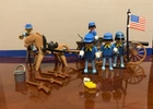 Vintage Playmobil Geobra 1970S Civil War Union Soldier Cannon Horse Lot 5 Men Used. Price: $79.99.