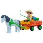 Playmobil Lot Girl Hat Cart Pony Bucket Lettuce Farm Used. Price: $5.20.