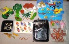 Vintage Playmobil: 9 People, African Wildlife& Ocean Figures,vet Vehicle,plants+ Used. Price: $18.75.