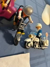 Playmobil 3831 Biker Harley Chopper Set With Extra Used. Price: $34.00.
