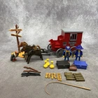 Playmobil 3037 Western National Bank Transport Gold Wagon- Broken Lock Piece Used. Price: $65.99.