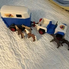 Playmobil (T4131) Equestrian - Remorque Transport, Jeep & Horses Used. Price: $31.25.