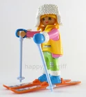 Playmobil Skier Girl With Equipment Skis And Poles Mystery Series 13 9333 New. Price: $25.62.