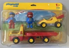 Playmobil 1.2.3 - 6761 Racing Car With Transporter Trailer Truck Speed Team New. Price: $28.26.