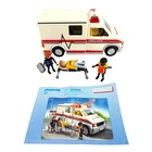 Playmobil Rescue Ambulance 5681 Set W/3 Figures, Stretcher, No Iv, Works Used. Price: $26.98.