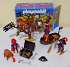 Vintage 1996 Playmobil Playset 3858: Braided Beard's Pirate Treasure + Bonus Pcs Used. Price: $37.15.