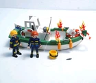 Playmobil Coastal Fire Rescue Mission Boat Toy 70491 Incomplete With Extras Used. Price: $16.95.