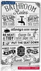 Crazysign Funny Bathroom Toilet Decor Rules Quotes Wall Art Vintag New. Price: $18.73.