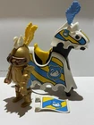 Vintage Playmobil 3024 - Golden Knight & Horse Used. Price: $10.00.