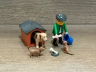 Playmobil 3005 Man With And Puppies Doghouse Vintage Used. Price: $11.04.
