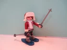 Playmobil Figure Modern Woman Winter Clothes W/ Snow Shoes + Ski Poles Used. Price: $6.99.