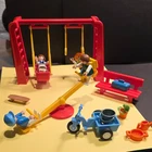 Playmobil #3308 Vintage Tricycle Set/garden & 3552 Playground Swing Lot Used. Price: $30.00.