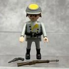 Playmobil Civil War Confederate Western Male Figure Brown Hair Used. Price: $15.99.