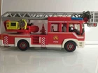 Playmobil 9463 Fire Engine Ladder Truck Working Lights Figures Used. Price: $39.00.