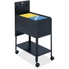 Safco 5362BL Mobile Tub File, W/lock, Letter, Black New. Price: $235.99.
