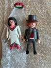 Set 4298 Playmobil Bride Groom Wedding Figures Veil Cake Multi Color Unboxed Used. Price: $15.00.