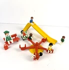 Vintage 1981 Playmobil Set 3416 Playground Slide & Merry-go-round Missing Kid Used. Price: $14.99.