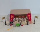 Playmobil Circus Stable Tent Set W/ Figure, 5 Horses, Fencing & Tools Used. Price: $40.00.
