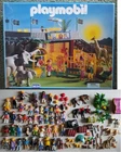 Vintage Playmobil Large Zoo #3634 Box Mostly Sealed! W/ Extra People Animals New. Price: $87.00.