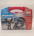 Playmobil City Action Police Carry Case - Figure & Motorcycle Set #5648 *new*. Price: $14.00.
