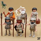 Playmobil Lot Of Figures Prehistoric Tribe-cavemen-stone Age-primitive Used. Price: $56.66.