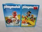 Vintage 1991-92 Playmobil Lot, 3303 Racing Motorcycle 3709 Skateboarders New. Price: $75.00.