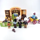 Playmobil Western Stable Mixed Lot Wagon Cowboys Native Figures Etc Used. Price: $21.24.