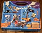 Playmobil 4219 Pirate Carrying Case Treasure Cannon Set New 2007. Price: $45.00.