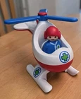 Playmobil 123 Rescue Helicopter 6738 And Pilot Vintage Used. Price: $14.95.