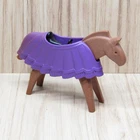 Playmobil Knights Duel 3669 Brown Horse W/ Removable Purple Coat 3" Figure 1974 Used. Price: $9.95.