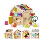 Tiny Land 9-IN-1 Wooden Activity Cube, Montessori Baby Cen... Fast Ship New. Price: $61.53.