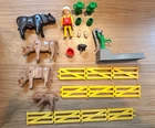 Playmobil 3499 Milkmaid Cows Farmer Woman Water Pump Incomplete Used. Price: $19.00.