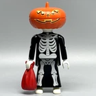 Playmobil Jack O' Lantern Skeleton Pumpkin Head Male Adult Figure Halloween Rare Used. Price: $15.77.