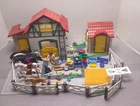 Playmobil Mixed Country Farm Lot Barn Stall Accessories Horses Used. Price: $92.69.