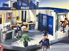 Retired Vintage Playmobil 3165 5718 Cops Robber Police Station Breakaway Jail Used. Price: $149.99.