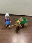 Playmobil 5501 Farmer's Wife & Helper Selling Wine New Mib. Price: $20.00.