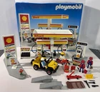 Vintage Playmobil 3437 Gas Station Set With Box Used. Price: $85.00.
