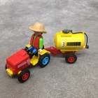 Playmobil 3066 Child Farmer & Tractor-missing Steering Wheel Used. Price: $10.00.