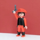 Playmobil Vintage, Pirate Black And Red (3265/3265X/3291/3377/3444/3411/3482) Used. Price: $6.00.