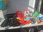 Playmobil 123 Train Track 1990 Geobra Vintage Set 6905 Figures +extras Used. Price: $75.00.