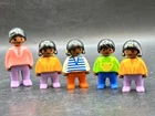 Rare Playmobil 123 Set 6632 African American Black Family Vintage 1990 Used. Price: $53.99.