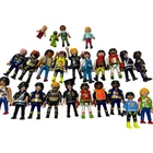 Playmobil Action Figure Lot 24PC Police Firefighter Race Car Driver Vintage Toys Used. Price: $45.00.