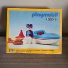 Vintage 1990 Playmobil 1.2.3 Speed Boat Captain Set #6701 Factory Sealed, Malta New. Price: $34.00.