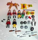 Playmobil 3887 Incomplete, No Siege Tower X6 Soldiers W/ Armor & Weapons Vintage Used. Price: $22.00.