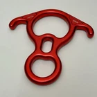 Aokwit 50KN Rescue Figure 8 Descender Red Bent Ear Aluminum Belay Device New. Price: $30.00.